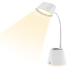 Lampe de bureau LED à col de cygne — Commande tactile, protection des yeux, éclairage polyvalent pour la lecture