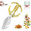 Ciseaux de cuisine robustes en acier inoxydable (1 paire) 1