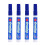 Flytande raderbara kritpennor med kulformade mejselspetsar, 4-pack 1