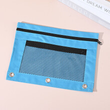 Pencil Pouch Oxford Fabric 3-Ring Zipper 5-Pack
