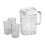 Light Luxury Cold Water Kettle 2L Cool White with 3 Cups 2