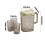 Light Luxury Cold Water Kettle 2L Cool White with 3 Cups 3