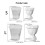 3D Bouquets Shape Silicone Vase Molds Multipurpose Silicone-L 4