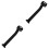2Pcs Adjustable Black Retractable for Outdoor Barricade 2
