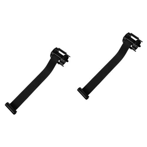 2Pcs Adjustable Black Retractable for Outdoor Barricade 2
