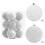 Christmas Balls Shatterproof 3.14 Inch White 12 Pcs 1