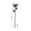 2Pcs Elegant Wrought Iron Flower Shape Garden Stake-dark blue 4