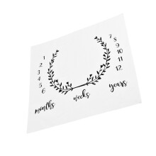Polyester Cotton Milestone Blanket