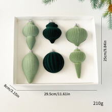 Christmas pompom decoration set Christmas atmosphere garden decoration B