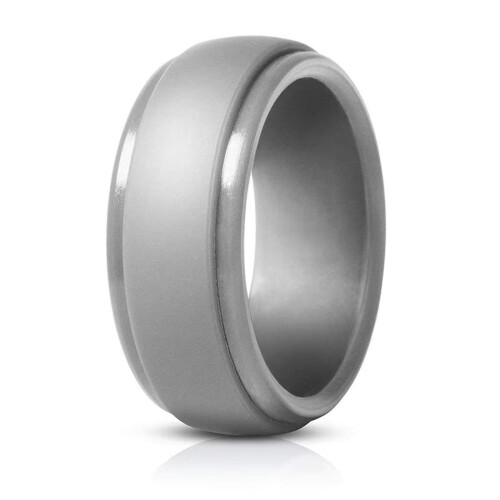 Silicone Wedding Ring for Men 8mm Wide