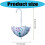 Decorative Iron Hanging Planter Unique Umbrella Shape Flower 3
