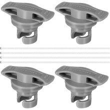 Lot de 4 bouchons de valve Ă 8 trous pour canots pneumatiques, kayaks et bateaux pneumatiques