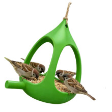 Mangeoires sphériques suspendues pour oiseaux, distributeur-Vert