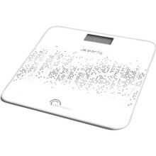 LITTLE BALANCE Puhuva elektroninen kylpyhuonevaaka ääniohjauksella, 180kg / 100g - musta