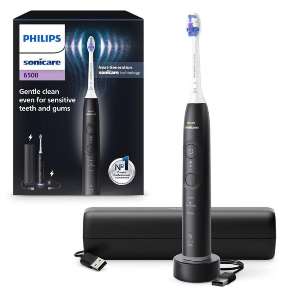 Philips Hx7411 02 Sonicare 6500 Electric Toothbrush Black 9174446413982