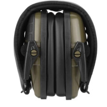 Noise-canceling earmuffs for electronic shooting, hunting, and noise reduction. ArmyGreen-HEN earmuffs