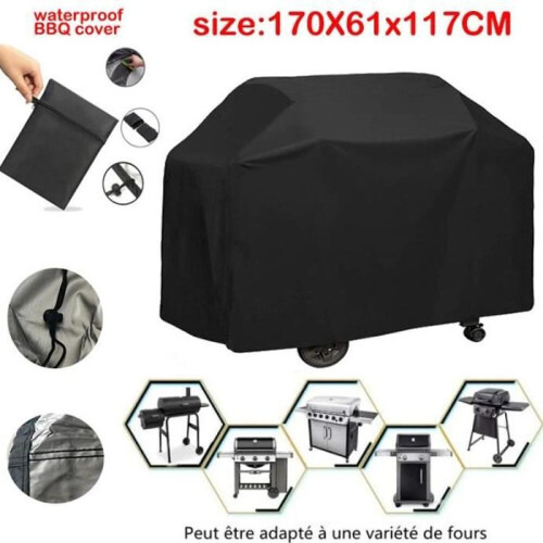 Barbecue cover - BEMSM - 170x61x117cm - Waterproof - Dustproof - Polyester