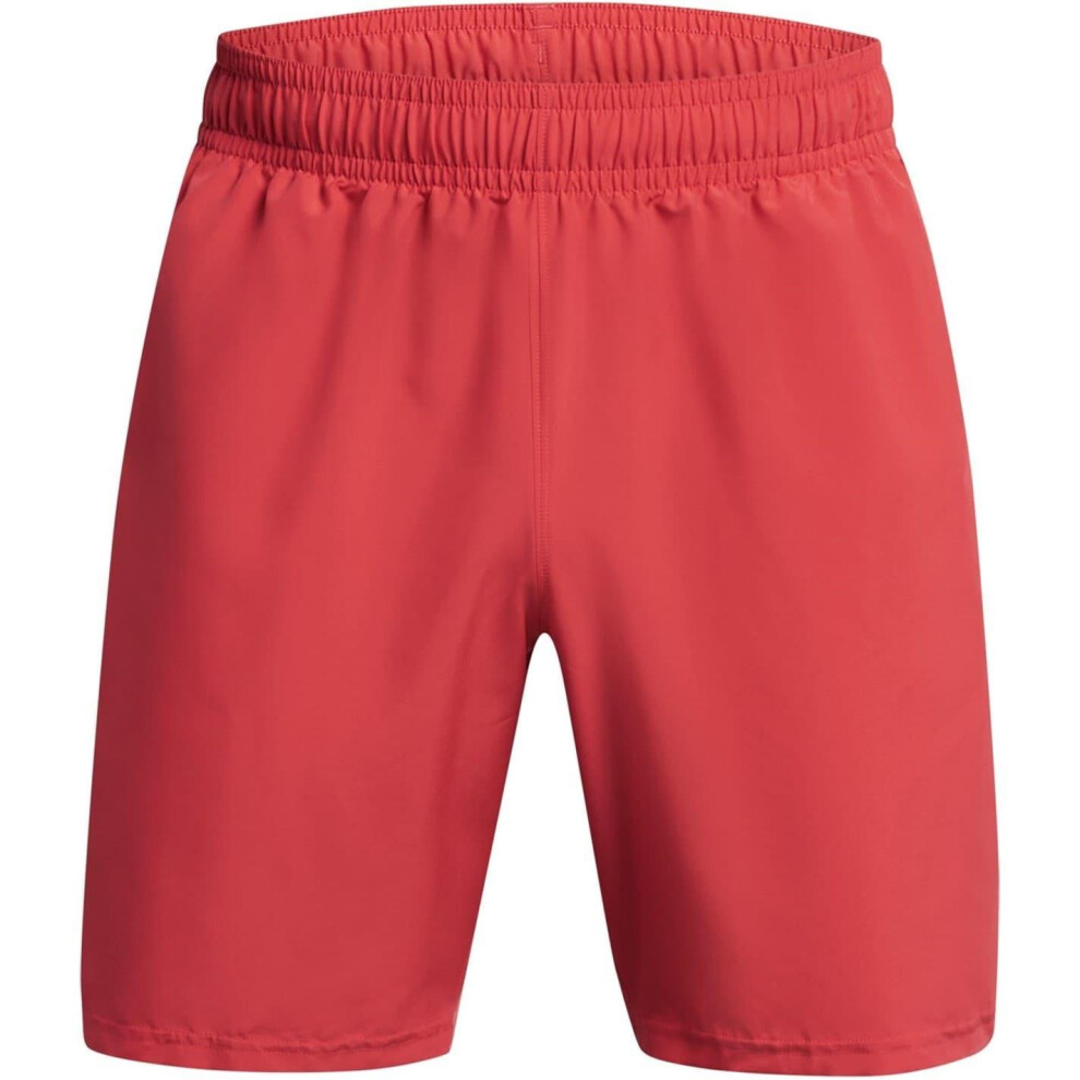 Under Armour (M S, Red/Black) Mens Vertical Logo Regular Shorts