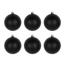 Black Christmas Ornaments Set – Elegant Baubles for Tree, Home & Gift Giving