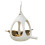 Hanging Spherical Bird Feeders Large Capacity Rainproof-White 1