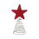Metal Hollow Tree Topper Star Spring Base 1pc 1