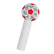 3 snelheden oplaadbare voetbal USB-ventilator Lichtgewicht-Rood