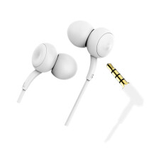 Oordopjes met snoer In-ear hoofdtelefoon Oortelefoon met-Wit