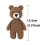 Urso de crochê feito à mão em algodão para bebês, super macio. 5