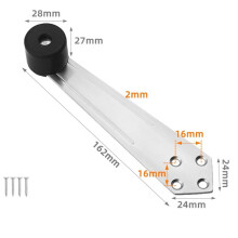 90 Degree Door Stop for Wooden Doors 162x24x28mm