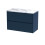 Balterley Chartley Contemporary 2 Drawer Wall Hung Vanity Unit with Laminate Worktop, Midnight Blue, 800mm 1