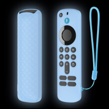 Weiche Silikonhülle für Fire TV Stick HD/4K-Fernbedienung | Rutschfest, mit stoßfestem Trageband, in 5 Farben, kratz- und stoßfest