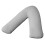 Adam Back And Neck Support V Shaped Pillow Case (Silver Grey) 1