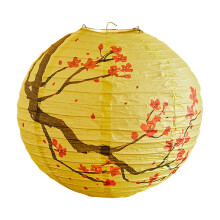 Paper Lanterns Classical Traditional Wintersweet Patterns Lampshade New's Year Courtyards Decorations Indoor Outdoor Spring Festive Decorations