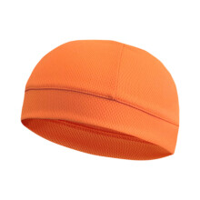 Summer Ice Silk Quick Dry Cycling Cap Mesh Skull Cap Breathable Sweat Absorbent Sports Hat Tangerine