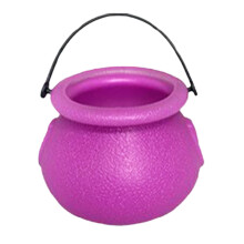 1PC Halloween Plastic Candy Bowl with Handle – Durable, Reusable Trick-or-Treat Snack Pot for Home, Party, Porch & Holiday Decor