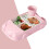 Car-Shaped Kids Tableware Set Light Pink 2
