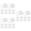 30Pcs White Plastic Thread Gallon Drum Lids Sealing Caps for Home Use 6