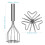 4Pcs Silver Stainless Steel Potato Masher with Long Handle for Kitchen 2