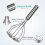4Pcs Silver Stainless Steel Potato Masher with Long Handle for Kitchen 4