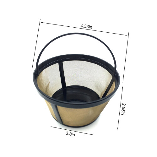 Stainless Steel Coffee Filter 8-12 Cup Reusable 2