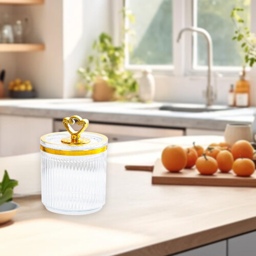 Airtight Storage Jar Clear Plastic 1 pc 1