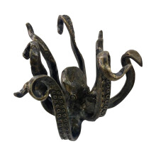 Octopus Mug Holder, Octopus Coffee Mug Holder Mug Holder Pendant Tea Cup Holder Vintage-Style Resin Octopus Table Topper Statue Ornament (1 PCS)