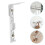 10Ensembles Clips De Fixation Métal Pour Rail De Double 10