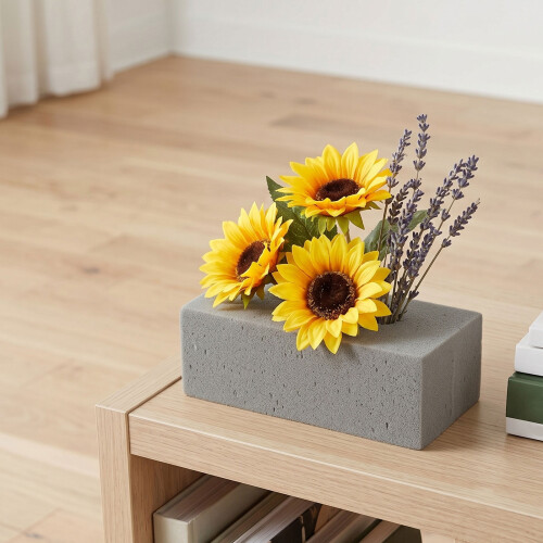 6Pièces Support Mousse Grise Pour Bouquet Décorations DIY 2