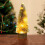 LED Mini Gold Christmas Tree with Lights Battery Powered 4