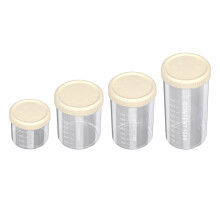 Set de recipiente de bucătărie transparente, etanșe, rezistente la umiditate, 4 piese