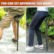 (Red) Adjustable Portable Stool with 3-Level Height for Outdoor Fishing