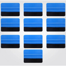 100er 10x7cm Set Blau Filz Rakel Folier-Rakel Autofenster Folien Set für Car Wrapping