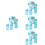 4Sets Niedliche Bubble Blower Für Kinder Blau 5