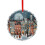 Dublin Christmas Crystal Glass Ornament Round 1pc 1
